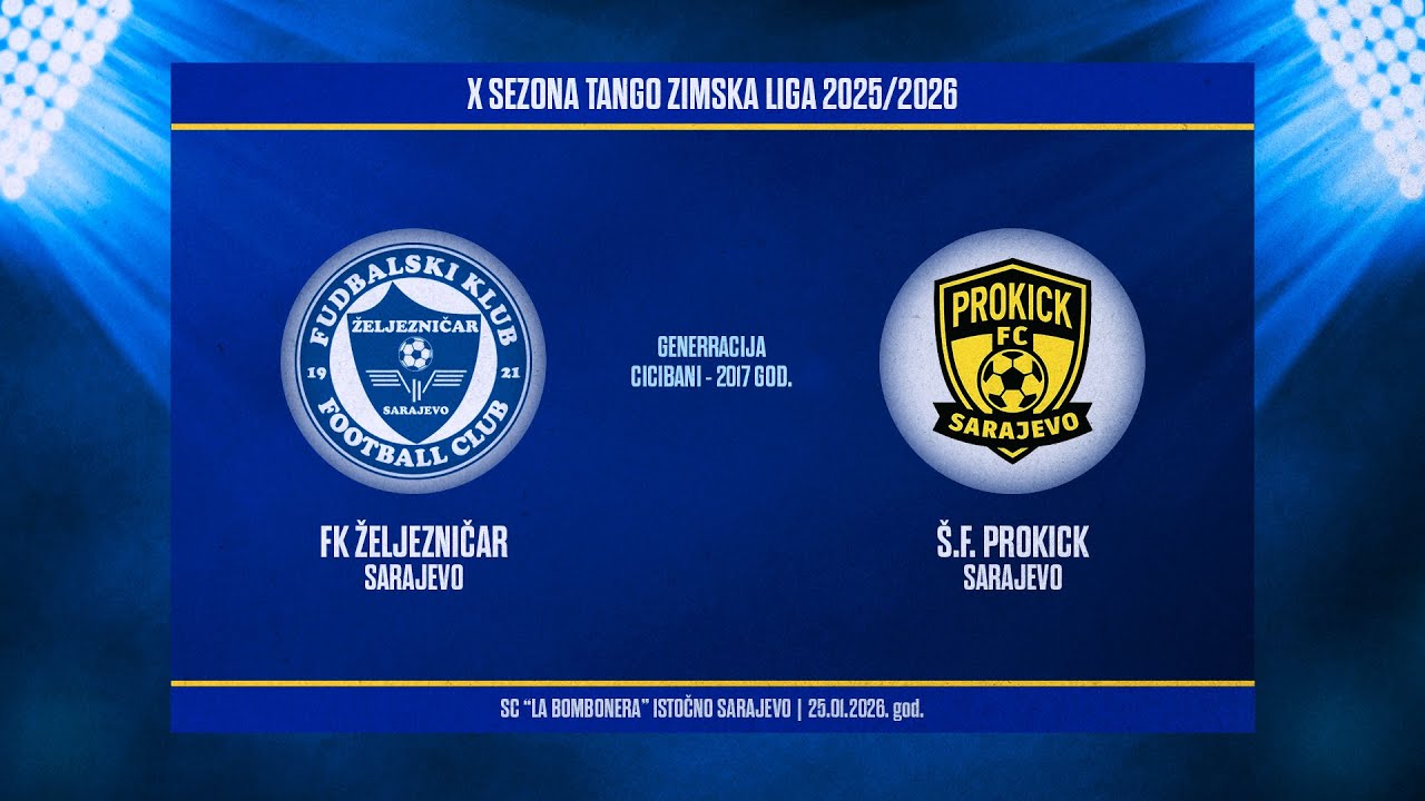 X sezona Tango zimska liga: FK ŽELJEZNIČAR - Š.F. PROKICK 10:0