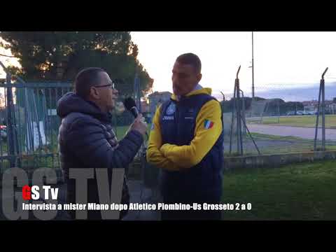 Gs Tv - intervista a mister Miano dopo Piombino-Grosseto 2 a 0