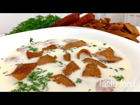 Сырный Суп С Охотничьими Колбасками ЗА 15 МИНУТ! НЕРЕАЛЬНО ВКУСНО!!!