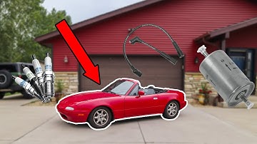 Miata krijgt nieuwe onderdelen!! | 30.000 mijl service, bougies, bougiekabels, brandstoffilter