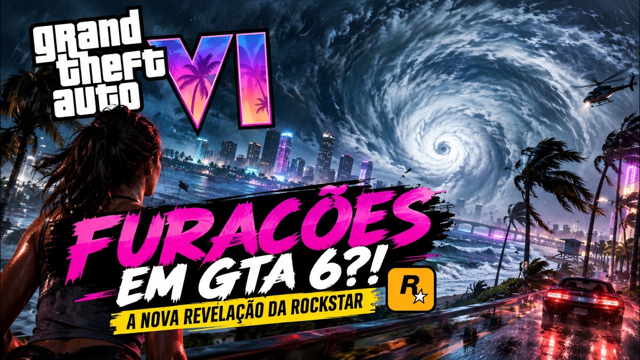 Video thumbnail for FURACÕES EM GTA 6?! A NOVA REVELAÇÃO DA ROCKSTAR