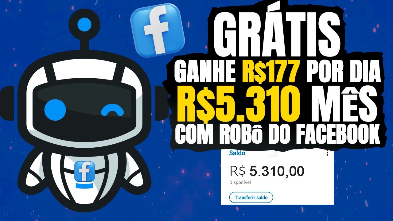 Ganhe R$177 Por Dia = R$5.310 MÊS Usando esse ROBÔ do Facebook [GRÁTIS] Ganhar Dinheiro Online