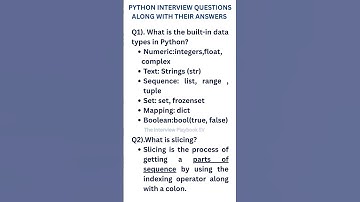 Python Interview Questions and Answers #python #interview  #shorts #trending
