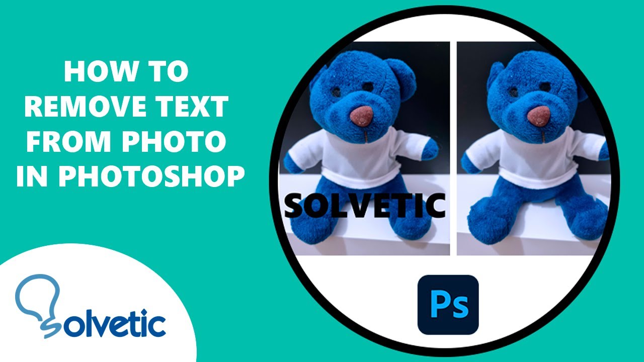 How to Remove Text From Photo in Photoshop - YouTube