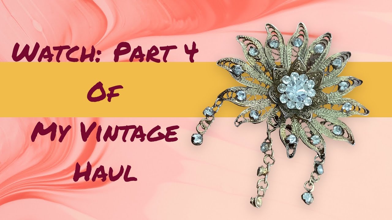 PART 4 I Skipped Out of The Op Shop Vintage Jewellery Haul! 