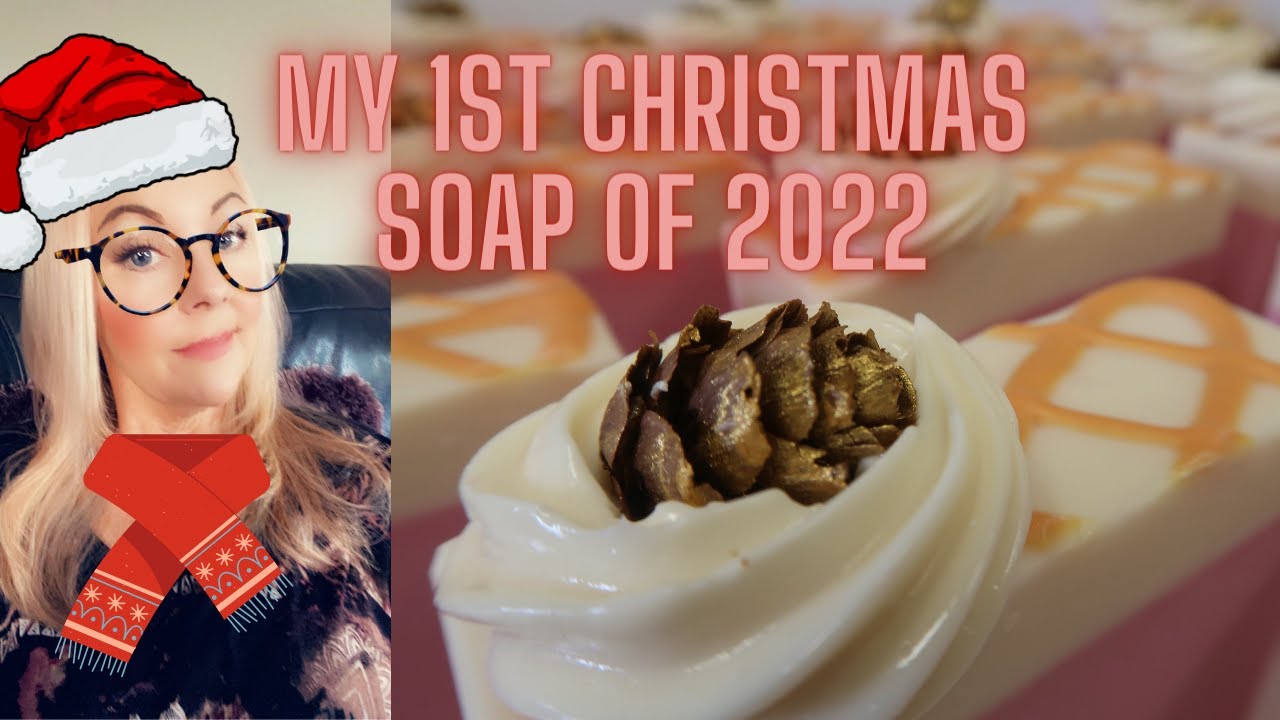 How To Make Soap. My 1st Christmas Holiday Soap of 2022 "Pink Champagne Snowflake" RECIPE Below