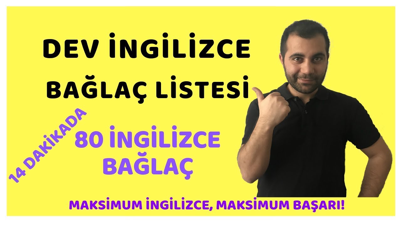 DEV Bağlaç Listesi (80 Bağlaç)