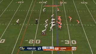Georgia Tech 3-6 Clemson 7-2 Week 11 SIM CFB 27