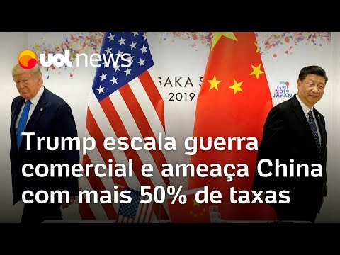 Trump escala guerra comercial e ameaça China com mais 50% de taxas