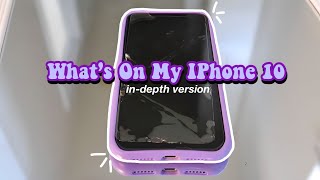 Whats On my iPhone 10 In-Depth| Trinity Bowers