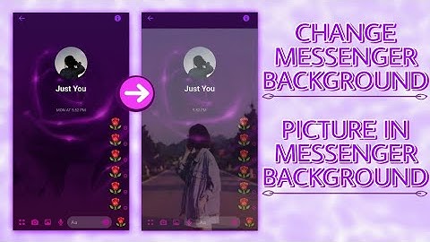 How to Change Messenger Background | How to Put Picture Background in Messenger | Put Background
