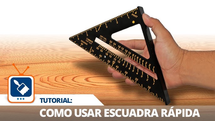 La escuadra rápida (rapid square), los números en la parte de adentro  #madera #woodwork #carpinteria 