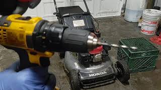 Honda Commercial Lawnmower Fuel Cap Repair Video