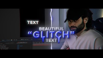 Clean "GLITCH" text EFFECT for you EDITS | AFTER EFFECTS TUTORIAL