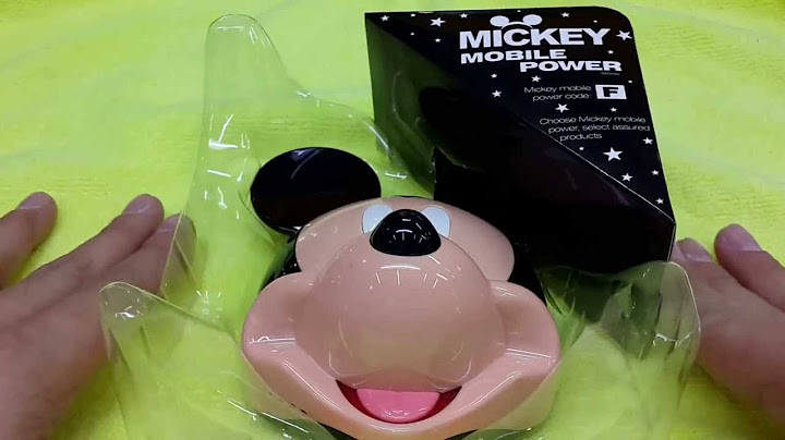 Mickey mouse power bank แบตสำรอง ม กก เมาส 8000 mah