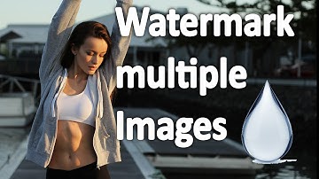 How to create wartermark brush and Watermark Multiple Images in Photoshop