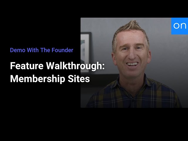 Demo With The Founder | Membership Site Walkthrough