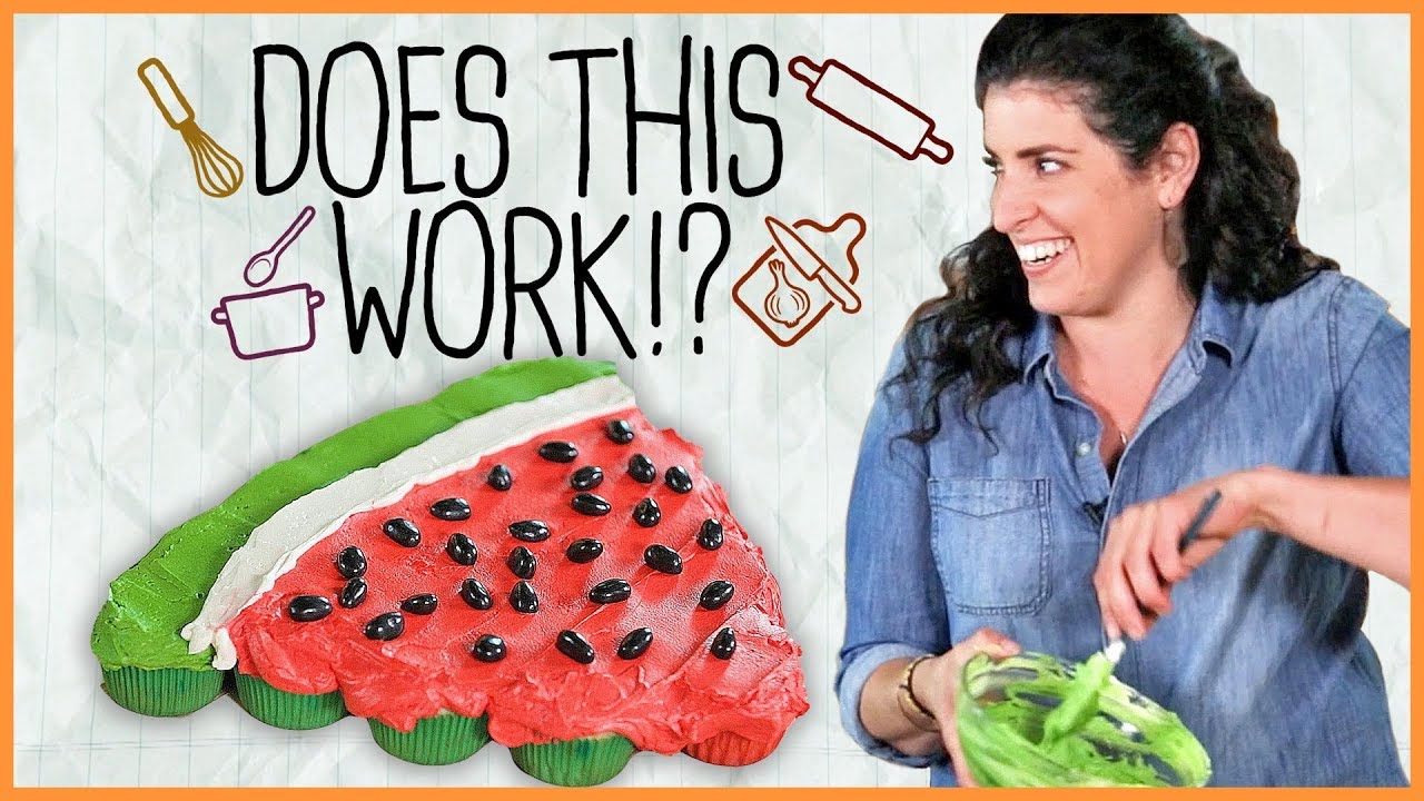 Watermelon Pull-Apart Cake!? We Test The Viral Recipe #DoesThisWork | Rachael Ray Show