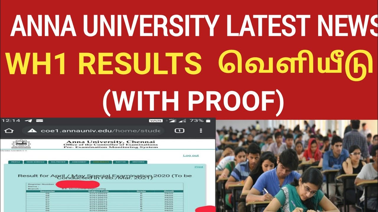Anna university -WH1 results