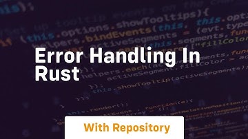 error handling in rust