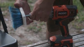 How to Make a Power Brush for Your Drill! Scrub brush cleaning attachment makes great power scrubber