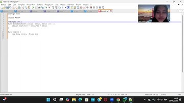 Tugas Video Fungsi Mata Kuliah Algoritma Pemrograman
