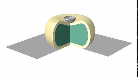 AFM indentation compressing a cell: Abaqus, Benchmarking and User-defined routines