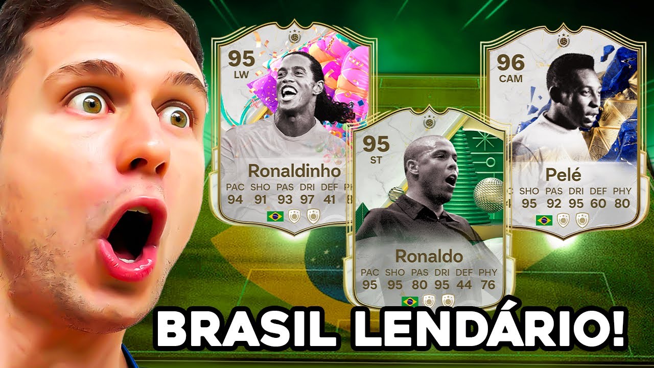 MONTEI UM TIME SÓ DE LENDAS DA SELEÇÃO BRASILEIRA! O TIME FICOU MILIONÁRIO 🤑🤑 EA FC 25 ULTIMATE TEAM