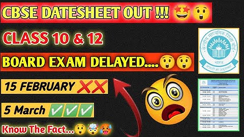 😲 Finally !!! OUT CBSE Datesheet | 😍Class 10 & 12| 2022-23 | Class 10 & 12 Datesheet 2023 |
