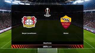 Bayer Leverkusen vs AS Roma | BayArena | 2023-24 UEFA Europa League | PES 2021