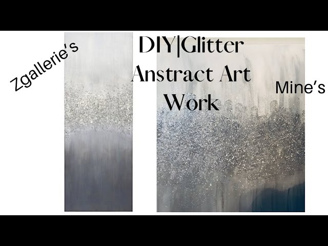 DIY, Zgallerie Inspired Glitter Wall Art