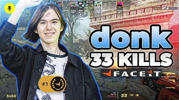 CS2 POV | donk 33-15 Faceit Ranked with baz, zweih (Ancient) Voice Comms