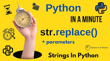 str.replace(old, new[, count]) - Replace Substrings in Python Strings
