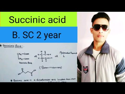 Succinic acid, methods of preparation, structure, chemical properties