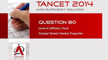 TANCET Past Papers Solution - TANCET 2014 DS - Number Theory