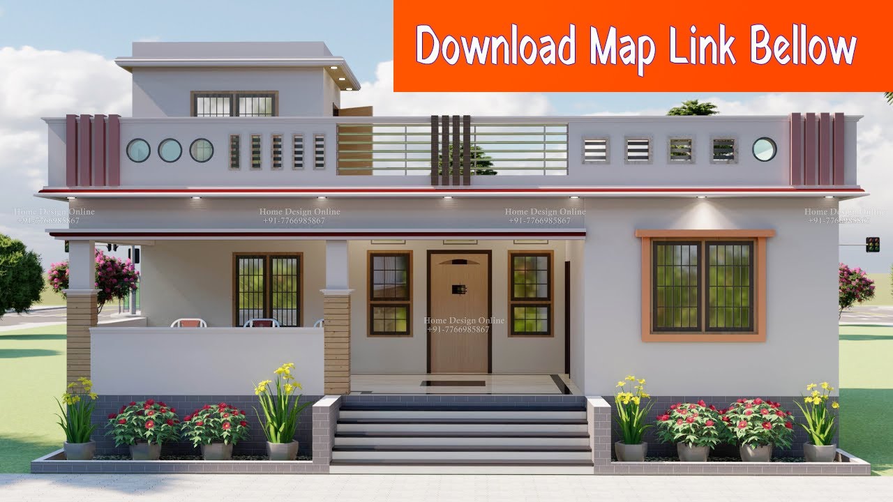 सबसे ज्यादा पसंद करने वाला घर का डिजाइन 32'*35 3d House design II
