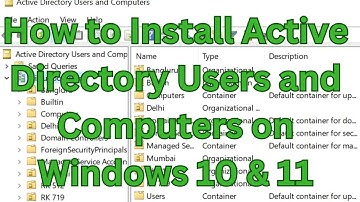How to Install Active Directory Users and Computers on Windows 10 & 11