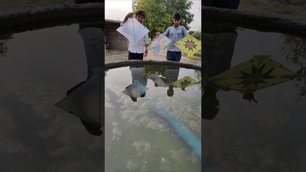 2 vip sports kite or 1 Chhota Bheem ka super plastic kite ka water testing 🪁