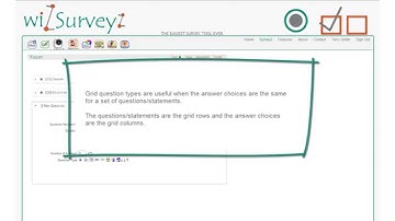 wizSurveyz | Grid Question Type | Free easy to use survey tool