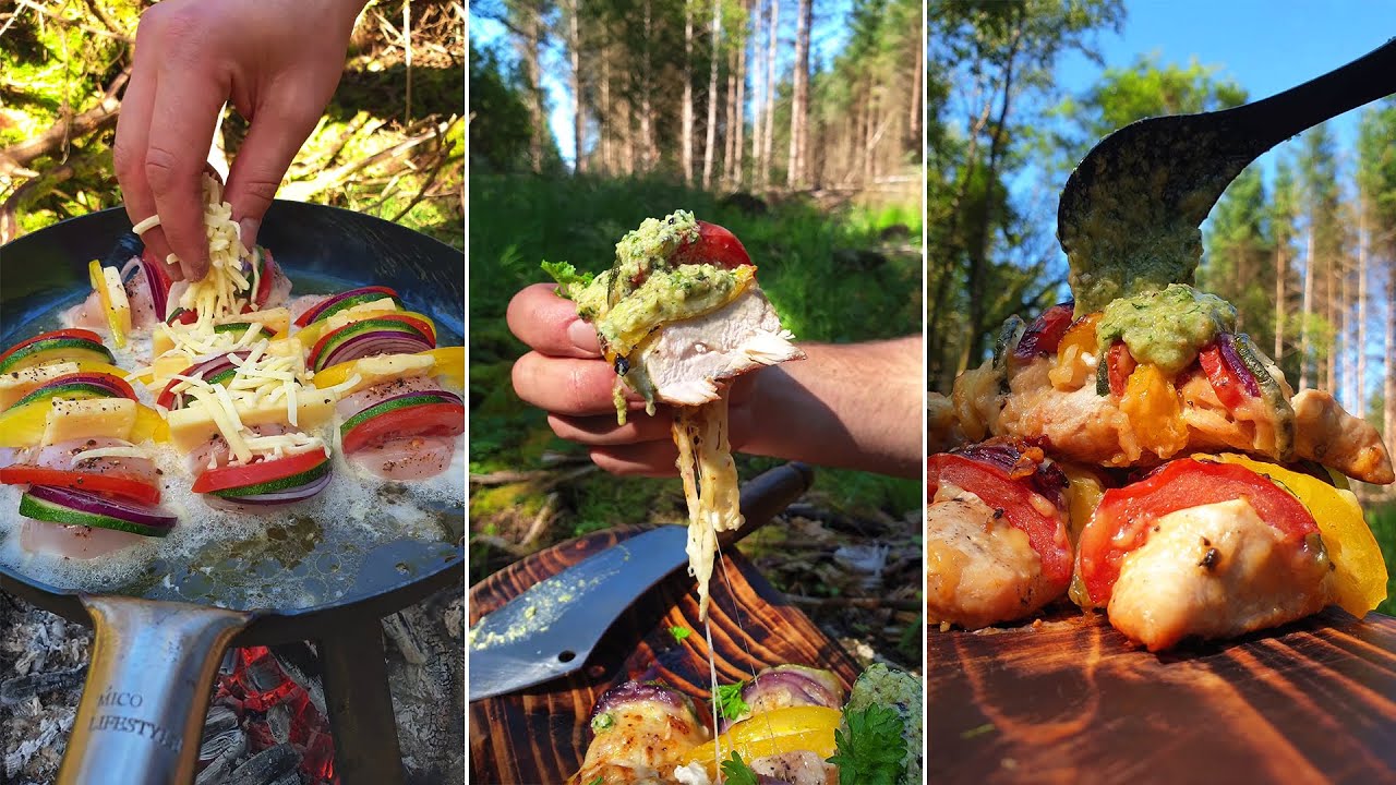 Not So Ordinary Chicken Breast ? Camp Fire Cooking #chicken #fire #cooking #food