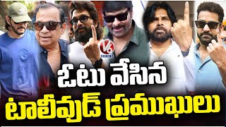 Hyderabad Polling Update : Tollywood Celebrities Cast Their Vote | Lok Sabha Elections | V6 News