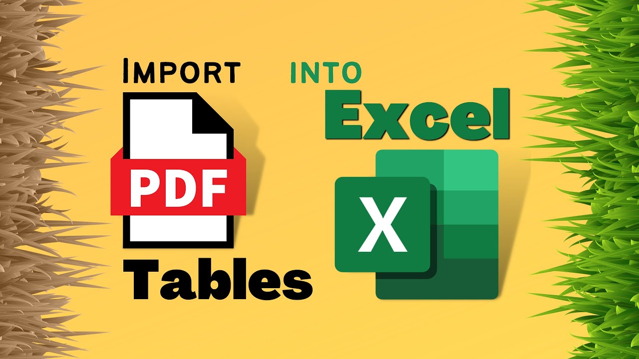 How to #import #pdf data into #Excel - no #copypaste