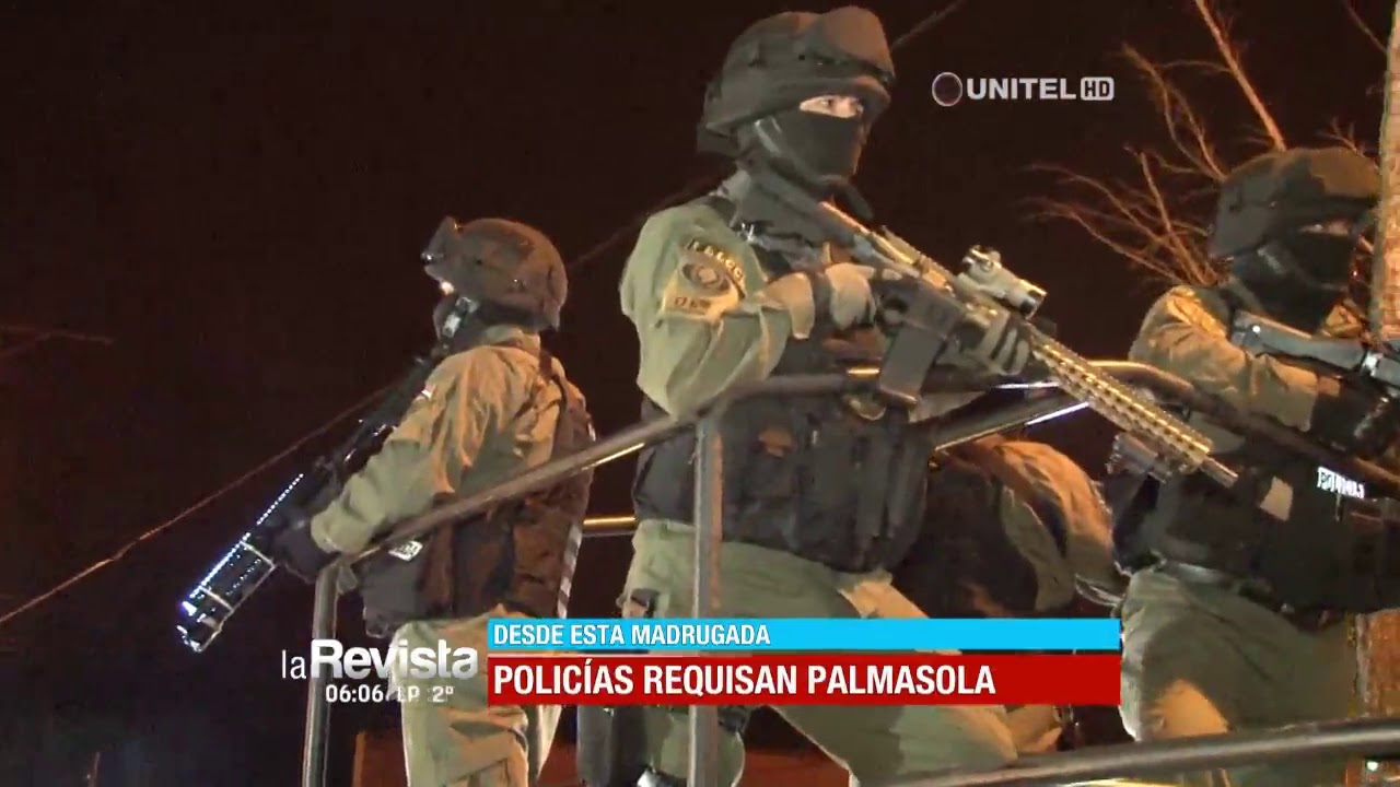 Fuerte contingente policial ingresó al penal de Palmasola para realizar requisa