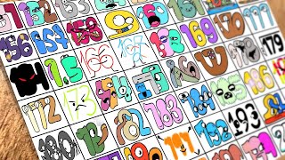 Drawing Number Lore 151-200 / How to draw Number Lore
