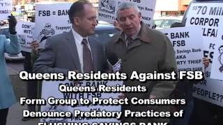 FLUSHING SAVINGS BANK BOYCOTT