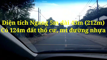 Đất thổ cư 5m x 43m = 1,35 tỷ, Mt đường nhựa Củ Chi
