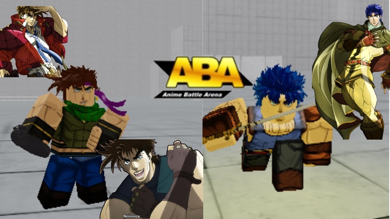 Anime Battle Arena Jonathan And Joseph Joestar Showcase Youtube - jonathan joestar roblox avatar