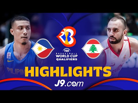 🇵🇭 Philippines vs 🇱🇧 Lebanon | J9 Basketball Highlights - #FIBAWC 2023 Qualifiers