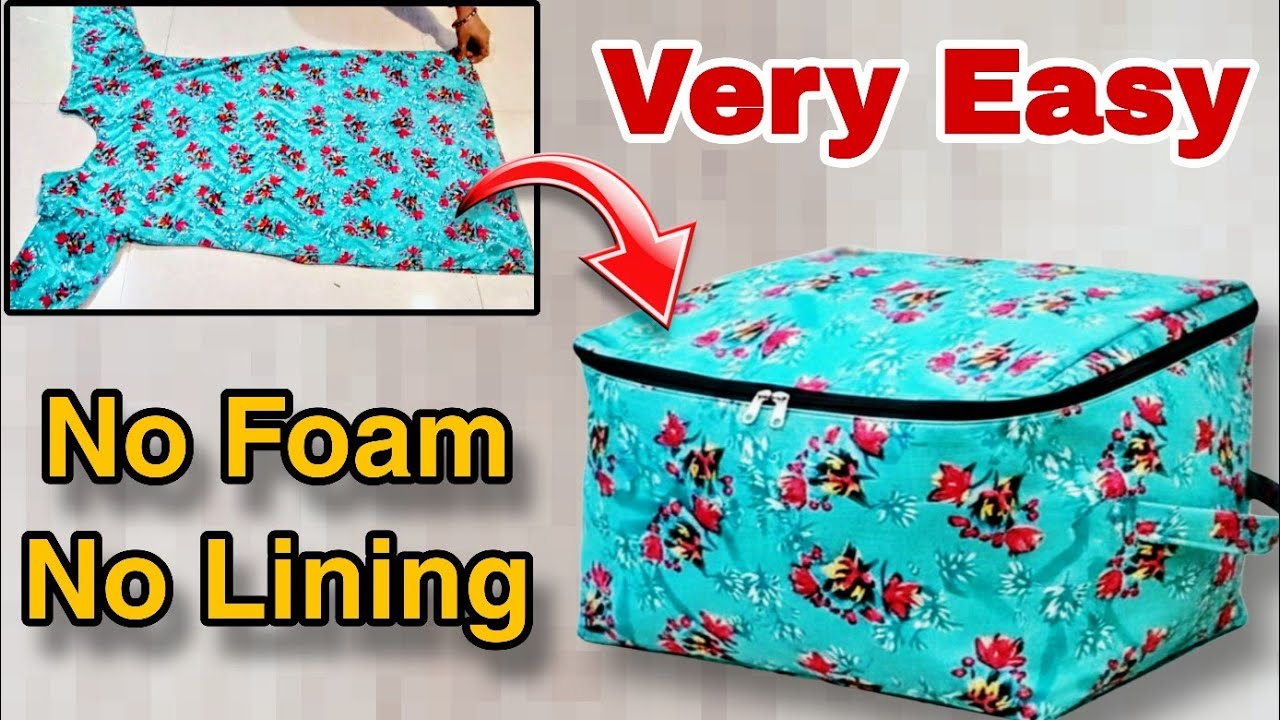 😱सिर्फ 4 कट और Ready! 😱 DIY Storage bag | Clothes Organiser 