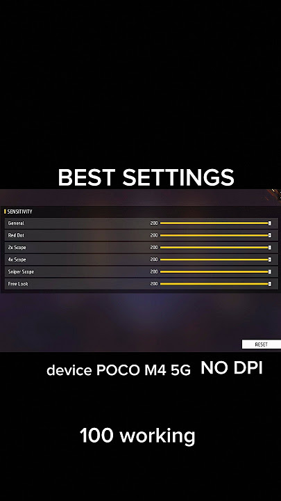 New Settings ⚙️| POCO M4 5G 📲 Sensi   Dpi || 2024 Free Fire ⚡ Highlights